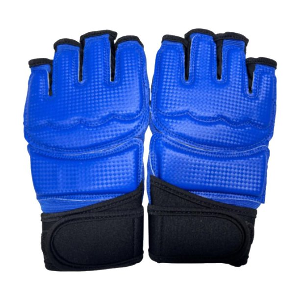 Guantes de MMA para artes marciales, resistentes a la presión, cómodos, para entrenamiento de lucha, guantes de kickboxing para sparring y fitness Azul L