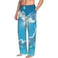 thumbnail image 6 of Salouo Heart Shaped Cloud Print Pajama Pants for Men, Lounge Pants Elastic Waistband Casual Men's sleepwear Loungewear Sleep Pajama Pant -X-Large, 6 of 7