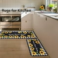 thumbnail image 5 of Sunflower Kitchen Rugs and Mats Non Skid Washable, Yellow Sunflower Kitchen Sink Mat Rug Floor Mat, Sunflower Kitchen Decor and Accessories Home Decor, Kitchen Mat Set of 2 (Sunflower, Plaid, 5 of 6