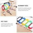 thumbnail image 3 of MasteelfCA 50pcs Tough Plastic Key Tags ID Luggage tag Key Chain Tags Hotel Key Tags with Split Rings, 3 of 7