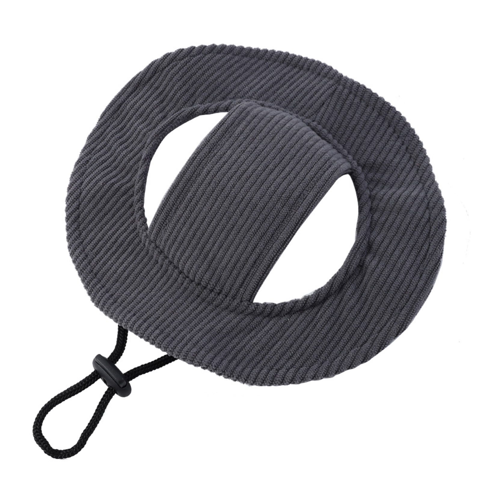 Dog Hats for Medium Dogs Corduroy Breathable Adjustable Empty Top Sun Hat for Small Dogs