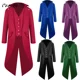 thumbnail image 4 of Esmoquin rojo Retro Medieval para hombre, chaqueta de cola de golondrina, disfraz de vapor Punk, vestido de Palacio, uniforme de Europa, 4 of 6