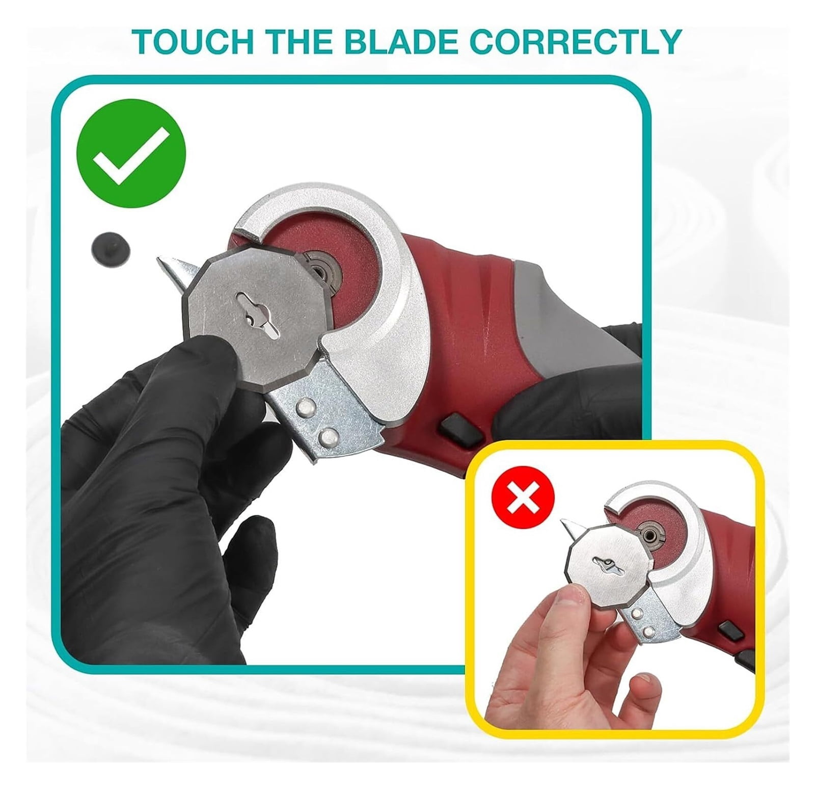Cordless Electric Scissors,Cardboard Cutter with Safety Lock 4.2V Electric Mini Cutter Rechargeable Rotary Cutter for Leather Felt Rug Box with Storage Box Pink