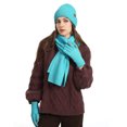 thumbnail image 3 of XFHLMJFF Winter Beanie Hat Scarf Gloves Set Ear Warmer Knit Cap Touch Screen Gloves Neck Scarf Set Solid Color Winter Gifts for Unisex Adult 3Pcs, 3 of 4