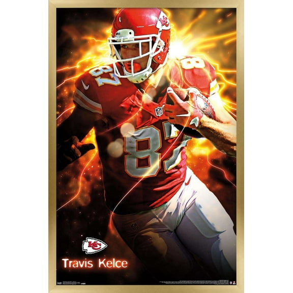 NFL Kansas City Chiefs - TraVis Kelce 16 Wall Poster, 22.375" x 34", Framed