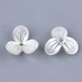 thumbnail image 2 of DIY 20pc Cellulose Acetate(Resin) Bead Caps 3-Petal Flower Linen 12x13x5.5~6mm Hole: 1.2mm DIY, 2 of 2