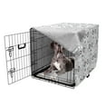 thumbnail image 5 of Spring Dog Crate Cover, Monochrome Bicycle Dove Olive Branch Peace Sun Warm Season Composition, Easy to Use Pet Kennel Cover Small Dogs Puppies Kittens, 7 Sizes, Charcoal Grey and White, by Ambesonne, 5 of 6