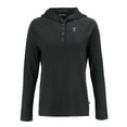 thumbnail image 2 of Women's Cutter & Buck Black Texas Rangers Coastline Epic Comfort Eco Recycled Raglan Long Sleeve Hoodie T-Shirt, 2 of 3