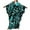 Green, variant on Women's Dress Polynesian Vintage Print Maxi Skirt With Butterfly Sleeves Cape Dress Temperament Elegant Banquet Dress