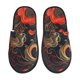 thumbnail image 1 of Balery Fiery Floral Pattern Pantuflas de Casa de Felpa Silenciosas con Diseño Estampado, Zapatillas Cómodas Antideslizantes de Algodón para Interior-Medium, 1 of 8