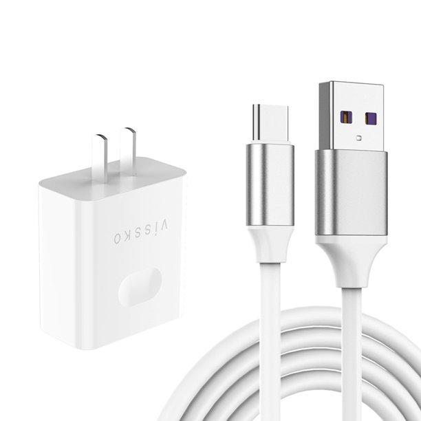 (Adaptador+Cable)vissko Quick Charge QC 3.0 AFC PE Super Fast