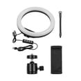 thumbnail image 2 of Lámpara fotográfica Lámpara de relleno de luz de anillo LED de 10 pulgadas Incorporada 120pcs Cuentas LED 10W Regulable 2700-5500K Temperatura de color con soporte para teléfono celular con cabezal de Abanopi Lámpara de fotografía, 2 of 7