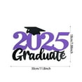 thumbnail image 3 of 2025 Graduation Wooden Sign Wall Hanging, 11.8 x 7.1 in Lightweight Wood Plaque in 5 Bold Colors, Door & Wall Decor, Photo Prop for End-of-Semester Party, Class of 2025 Graduation Celebration, 3 of 6