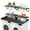 Black, variant on Advwin 54" Washer Dryer Countertop with Hanging Rod & Storage Shelves, Laundry Room Countertop Set, Washer and Dryer Topper with Anti-Slip Pads, Black