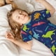 thumbnail image 5 of Balery Dinosaurs Conjunto de Pijama Infantil de Manga Corta con Estampado – Ropa de Dormir de Algodón Suave-Small, 5 of 6