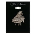 thumbnail image 2 of Mi Amore Piano Brooch-Pin Silver-Tone, 2 of 2