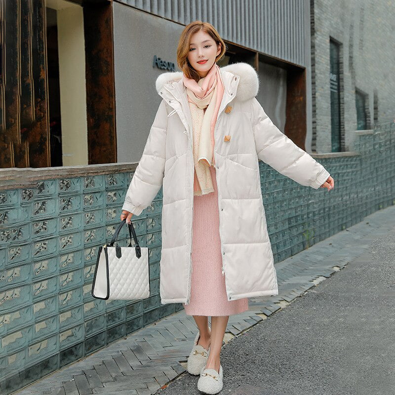 platform Rendezvous Schotel DanceeMangoo Winter Coats for Women Slim Parkas Warm Mid-Length Hooded  Padded Cotton Jacket Women Clothes Korean Parka Femme Hiver Zm - Walmart.com