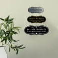 thumbnail image 4 of Designer Private Property Please Respect Our Home Sign (Lt Gray) - Small, 4 of 5