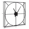 thumbnail image 6 of Kate and Laurel Willet Modern Wall Clock, 22 x 22, Black, Decorative Minimalist Battery Operated Wall Clock with Numberless Design for Contemporary Home Decor, 6 of 8