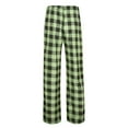 thumbnail image 2 of Luwomo Pants for Mens Home Plaid Business Fashion Long Wide Leg Elastic Waist Loose Sleepwear Trousers Yellow,S, 2 of 7