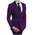thumbnail image 1 of Mens Beige Slim Fit Double Breasted Casual Tuxedo Suit 2 Piece Set Model GS059, 1 of 8