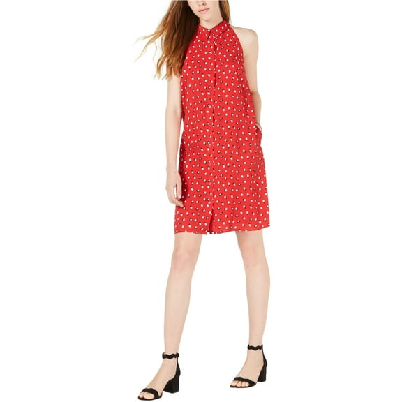 Maison Jules Womens Tie Back Shirt Dress