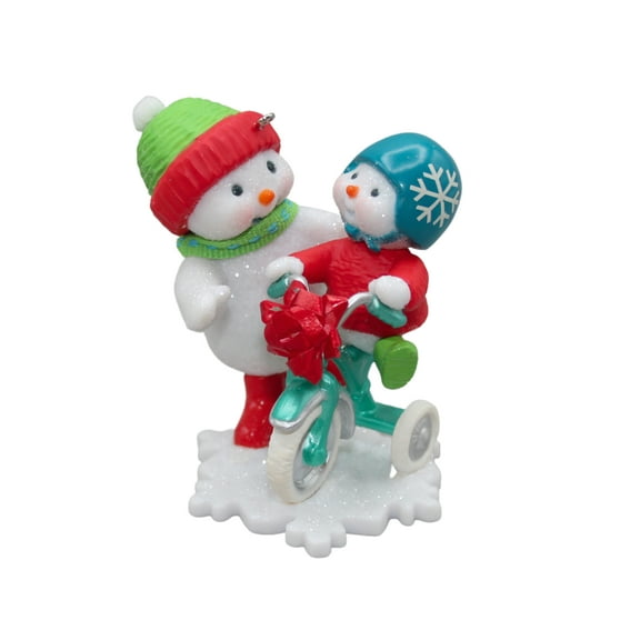 Hallmark Keepsake Ornament 2020 Making Memories Snowmen Trying Out Trike