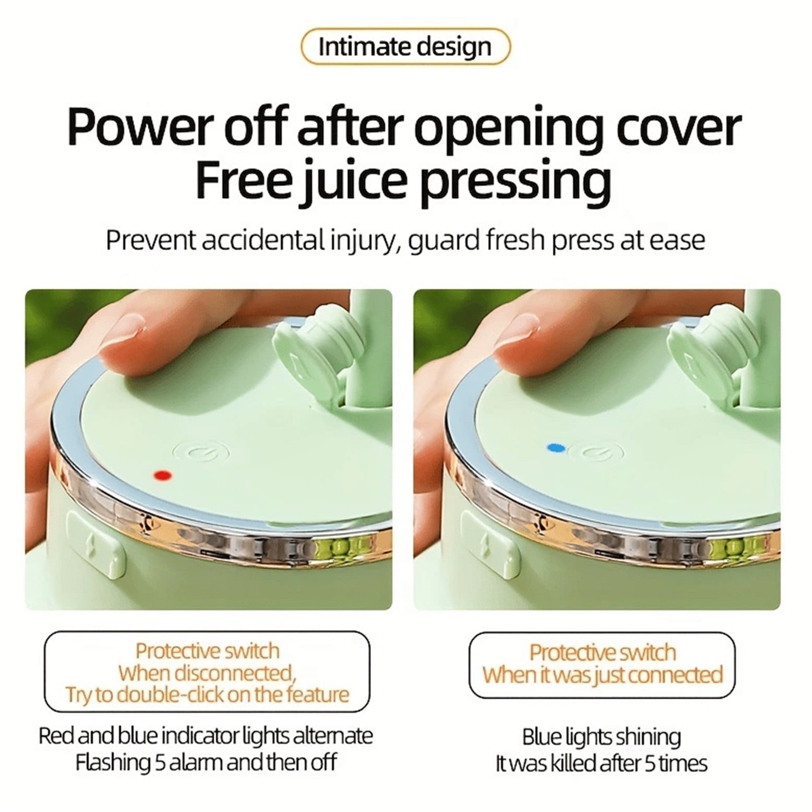 Clearance! Under$5 Wireless Portable Juicing Bucket Electric 800ml Sports Cup Fresh Fruit Juicer With Large Capacityand 14 Stainless Steel Blades A