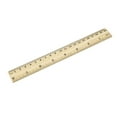thumbnail image 5 of 20cm 8 Inch Wood Ruler 2 Scale Office Measuring Wooden Rulers 5 Pack, 5 of 5