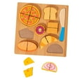 thumbnail image 2 of Rompecabezas de madera para cortar, combinar y combinar, juego de rol, juguete de cocina con clavijas de madera para niños pequeños. postre, 2 of 9