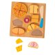 thumbnail image 2 of Rompecabezas de madera para cortar, juguete de aprendizaje Montessori, juguete de cocina de madera para cortar postre, 2 of 9