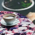 thumbnail image 3 of Ambesonne Anemone Flowers Fitted Round Tablecloth, Romance Vibe Floral, 36"- 40" Diameter, Pastel Pink Off White, 3 of 5