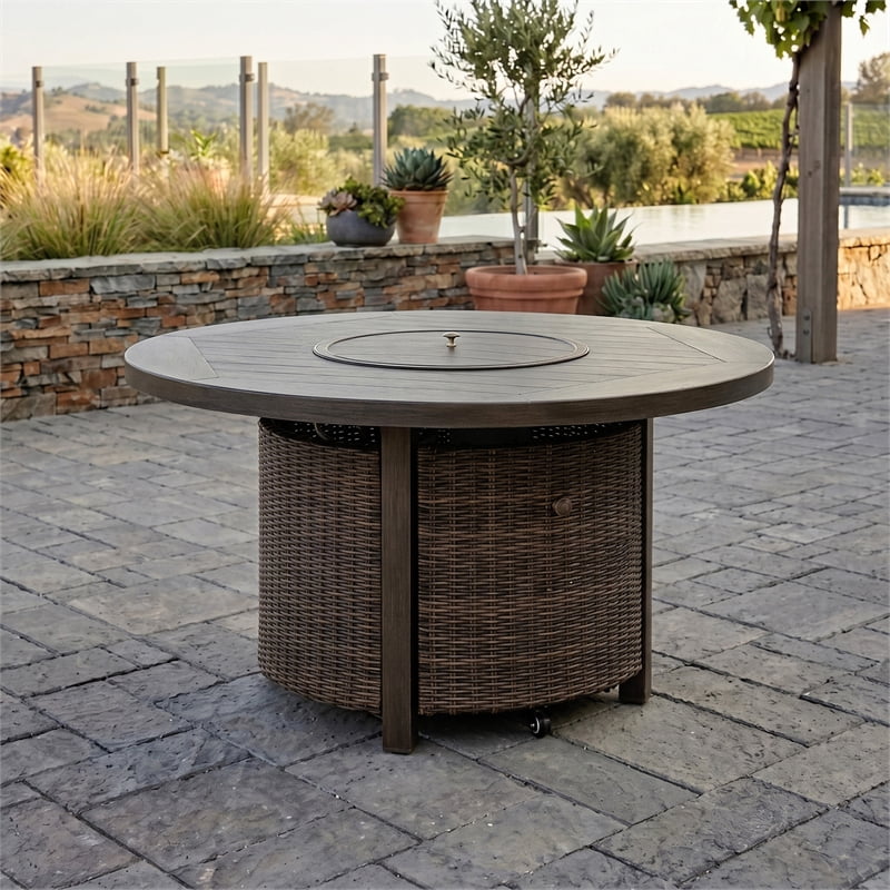 Signature Design by Ashley Cattail Foam Fire Pit Table