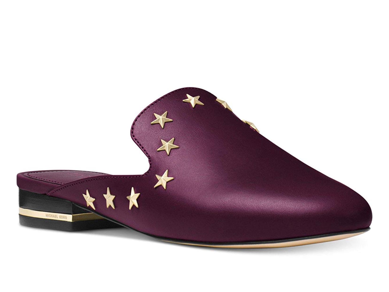 michael kors slides womens purple