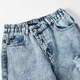 thumbnail image 6 of Afdoent Pants For Kids Girls Loose Fit Distressed Wide Leg Casual Trousers For Girls With Unique Asymmetrical Design Comfortable Everyday Wear 8-9 Years, 6 of 9
