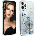 thumbnail image 3 of Glitter Case for iPhone 16 Pro, iPhone 16 Pro Liquid Case Cute Pink Moving Liquid Floating Sparkle for Girls Women Clear Soft TPU Protective Cover for iPhone 16 Pro 6.3 inch Dandelion, 3 of 10