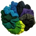 thumbnail image 6 of Soft Cotton Blend Scrunchies, Black White and Grey assortment, 6 of 10