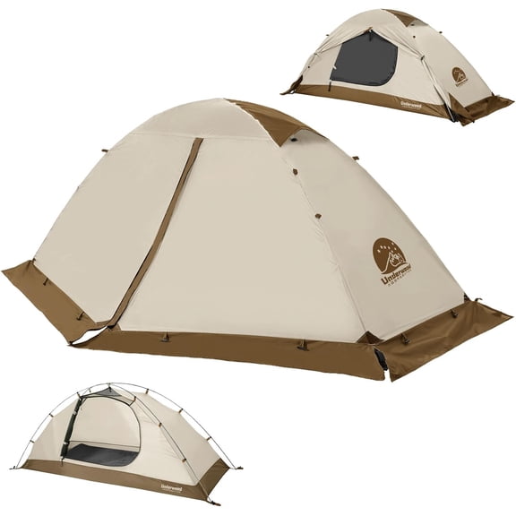 1 Person 4 Season Backpacking Tent with Snow Skirt Lightweight Waterproof Camping Tent