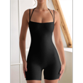 thumbnail image 7 of Jumpsuits for Women Workout Sleeveless Backless Tummy Control Yoga Rompers Black L, 7 of 7