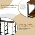 thumbnail image 2 of 6 Drawer Dresser for Bedroom with Shelves, Chests of Drawers, Fabric Vertical Dresser Storage Tower, Brown, 2 of 9