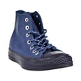 thumbnail image 2 of Converse Chuck Taylor All Star Hi Leather Men's Shoes Midnight Navy-Blue Slate 157515c, 2 of 6