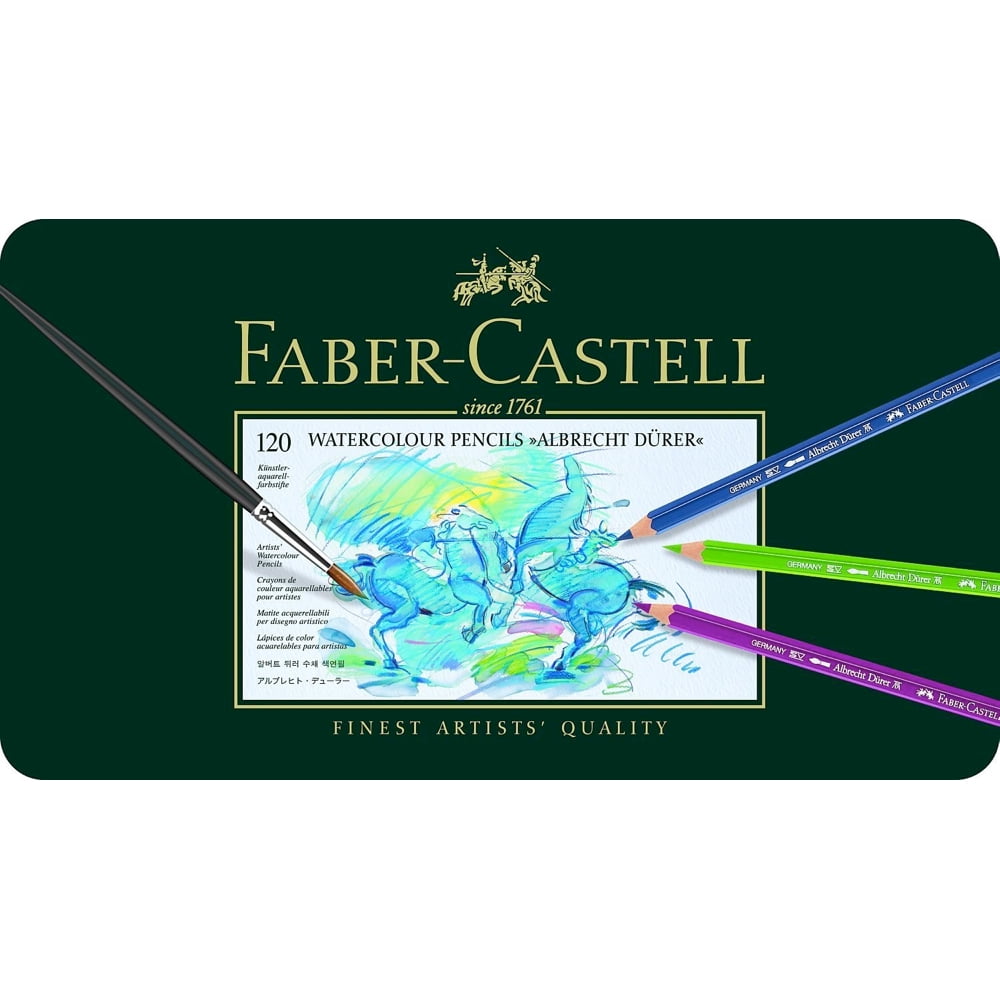 FaberCastell Albrecht Durer Watercolor Pencil Tin, Set of 120 Colors