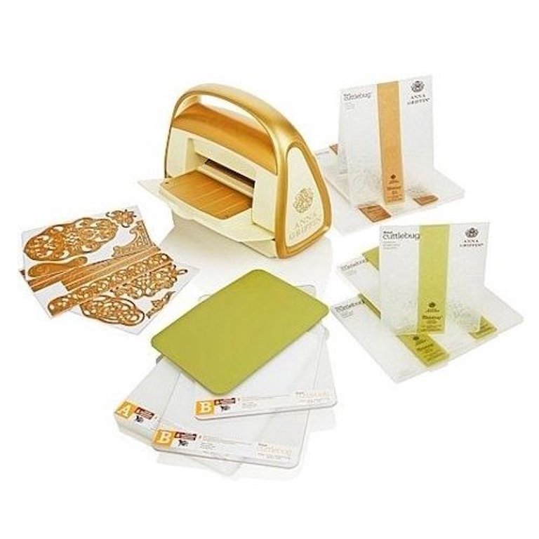 Anna Griffin Cuttlebug Machine with Folders and Dies - Lace