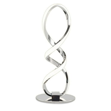 XIBUZZ Modern Spiral LED Desk Lamp | 3-Color Modes | Stepless Dimming | Stylish Bedside Table Lamp