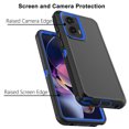 thumbnail image 4 of For Motorola Moto G Stylus 5G 2024 Case, Defender Phone Case For Moto G Stylus 5G 2024 6.7",Takfox Heavy Duty Shockproof Rugged Rubber Full Body Protective, 3 in 1 Hybrid Bumper Cover (Black/Blue), 4 of 8