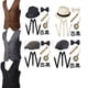 thumbnail image 2 of Conjunto de accesorios para disfraz de Halloween para adultos, chaleco Steampunk, chaleco de gánster, reloj de bolsillo, disfraz de Gatsby para hombre de los años 20, barba y disfraces, 2 of 5