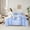 Blue, variant on Manfei Teens Female Kawaii Bow Knot Twin Bedding Sets 7-Piece,Dreamy Princess Bedding Comforter Set Microfiber,Love Heart Print Stripes Breathable Sheet Sets,Lightweight Room Decor,Reversible