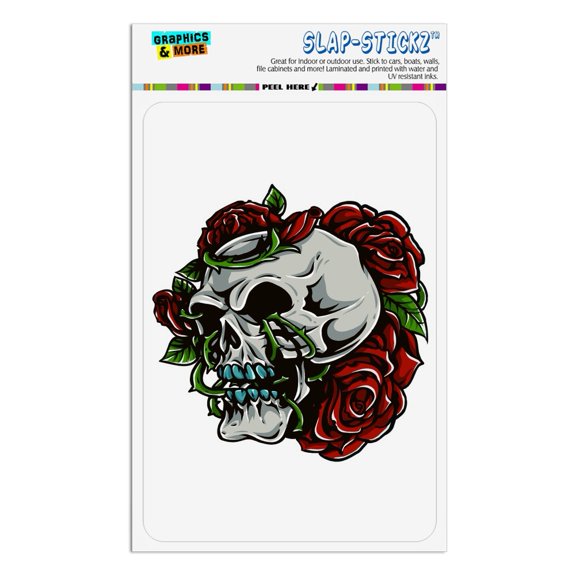 Human Skull Roses Life and Death Home Business Office Sign