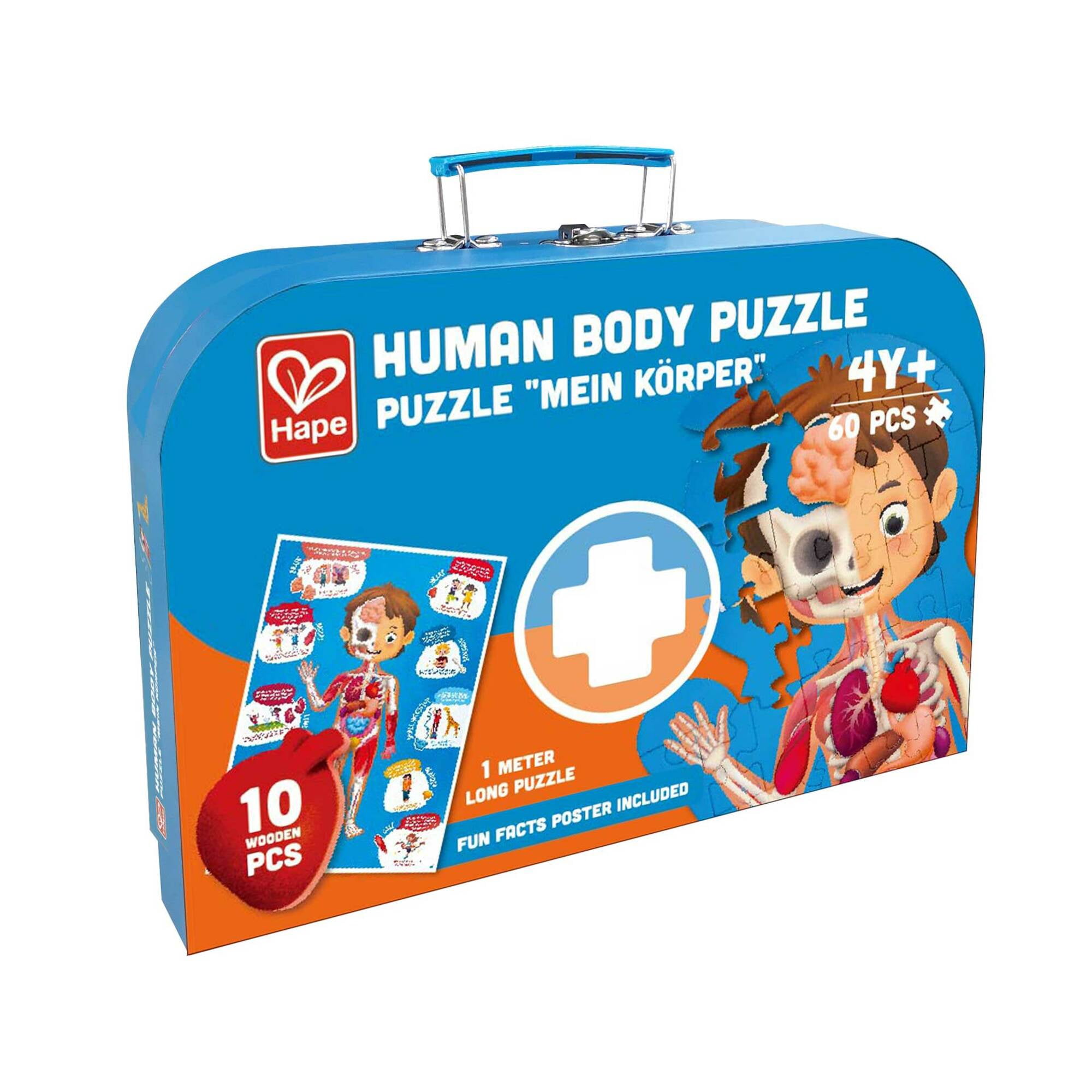 Hape Human Body Jigsaw Puzzle, 60 Oversized Pieces