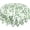 Sage Green Leaf3, variant on Cute Eggs Bunnies Round Table Cloth,Easter Flowers Tablecloths Waterproof Stain-Resistant Oil-Proof Wrinkle 60 Inch Table Cover Dinner Kitchen Decor